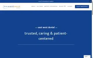 East West Dental of Monterey Park website