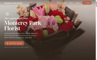 Monterey Park Florist website