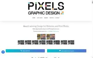 Pixels Graphic Design website