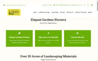 Elegant Gardens Nursery website