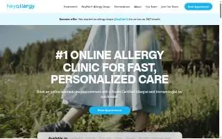 HeyAllergy of Moorpark website