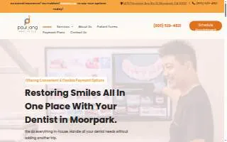 Paul Jang Dentistry - Moorpark Dentist website