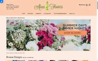 Aleea Flowers website