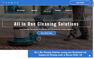 All In One Cleaning Solutions website