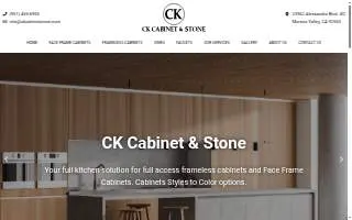 CK Cabinet & Stone website