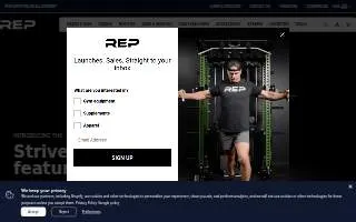 REP Fitness website