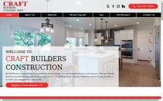 Craft Builders Construction website