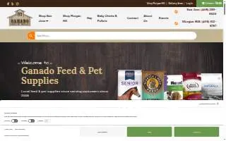 Ganado Feed & Pet Supplies website