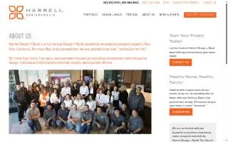 Harrell Design + Build website
