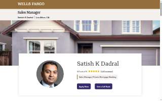 Satish K Dadral - 450886 - Wells Fargo Home Mortgage