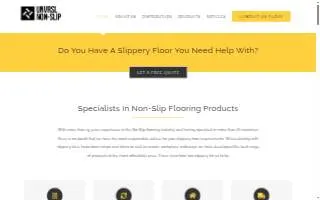 Universal Non-Slip Flooring Products website