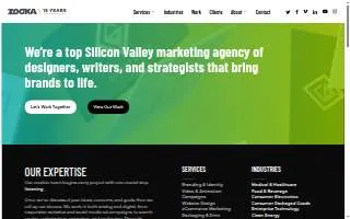 Zooka Creative website