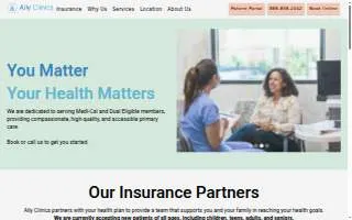 Ally Clinics website