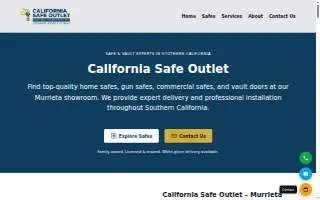 California Safe Outlet website