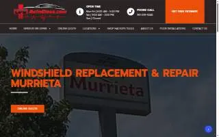 CPR Auto Glass of Murrieta website