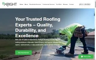 Fix Right Roofing website