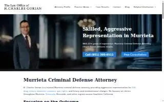 The Law Office of H. Charles Gorian website