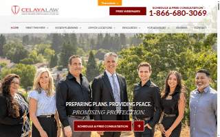Celaya Law of Napa website