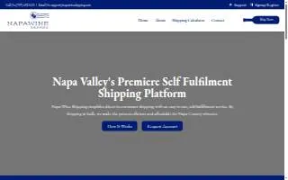 Napa Wine Shipping website