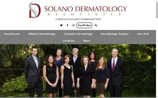 Solano Dermatology Associates Napa website