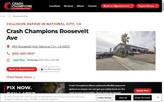 Crash Champions Collision Repair Roosevelt Ave website