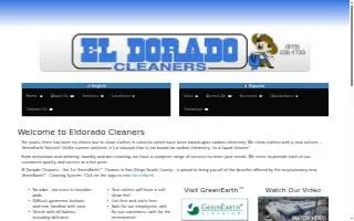 El Dorado Cleaners website
