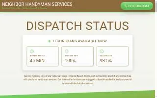 Handyman of National City website