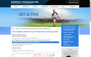 Harish S. Hosalkar, MD - The Hosalkar Institute for Joint Preservation and Injury Care