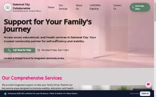 National City Collaborative and Family Resource Center website