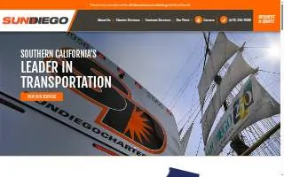 Sun Diego Charter Co website