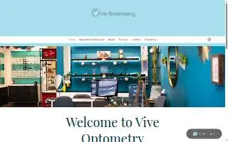 Vive Optometry website