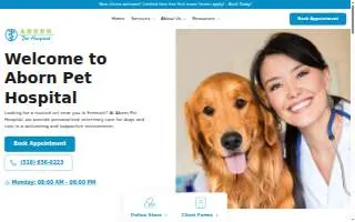 Aborn Pet Hospital of Fremont website