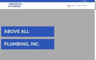 Above All Plumbing website