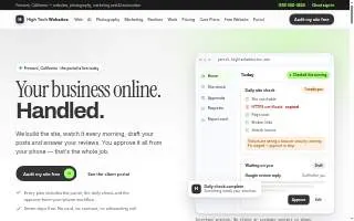 High Tech Websites website