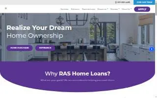 RAS Loans website