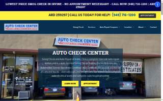 Auto Check Center website
