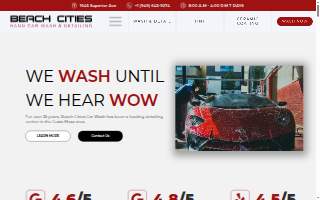 Beach Cities Car Wash website