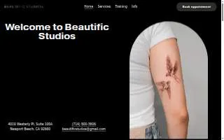 Beautific Studios website