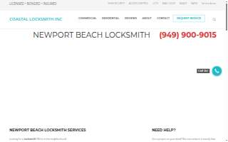 Coastal Locksmith Inc. of Newport Beach
