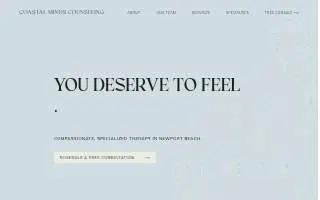Coastal Minds Counseling website