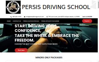 Persis Driving School website