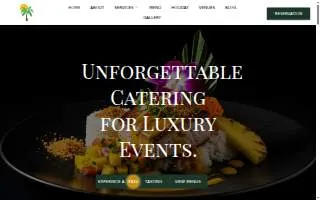 Bamboo Island Catering website