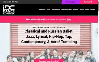 Inspire Dance Complex website