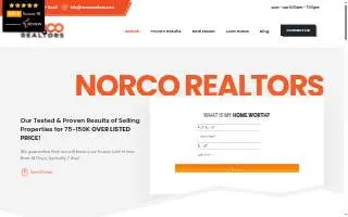 Norco Realtors website