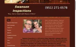 Swanson Inspections website