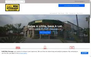 A-All Mini Storage website