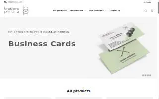 Brothers Printing, Inc website