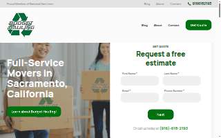 Budget Hauling Inc. website