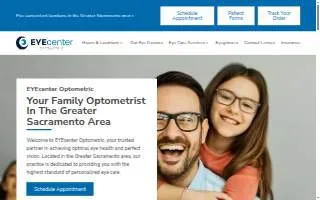 EYEcenter Optometric of North Highlands website