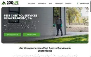 Good Life Pest Solutions of North Highlands website